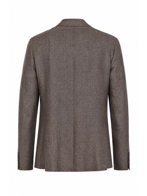 Giacca monopetto in misto lino e lana drop 4 regular Cc Corneliani | 27XZ17 2768281 4R030